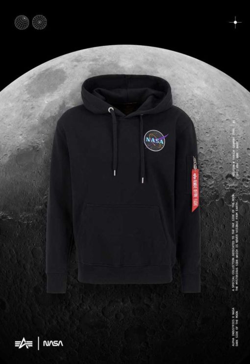 Alpha Industries Dark Side Hoody Black/Neon Purple