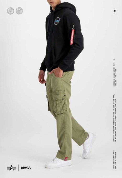 Alpha Industries Dark Side Hoody Black/Neon Purple