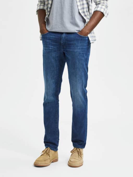 Selected Homme Straight Scott Jeans Medium Blue Denim