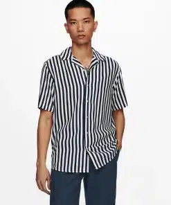 Only & Sons Wayne Striped Shirt Dress Blues