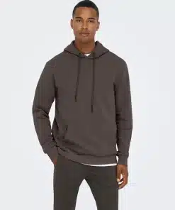 Only & Sons Ceres Hoodie Seal Brown