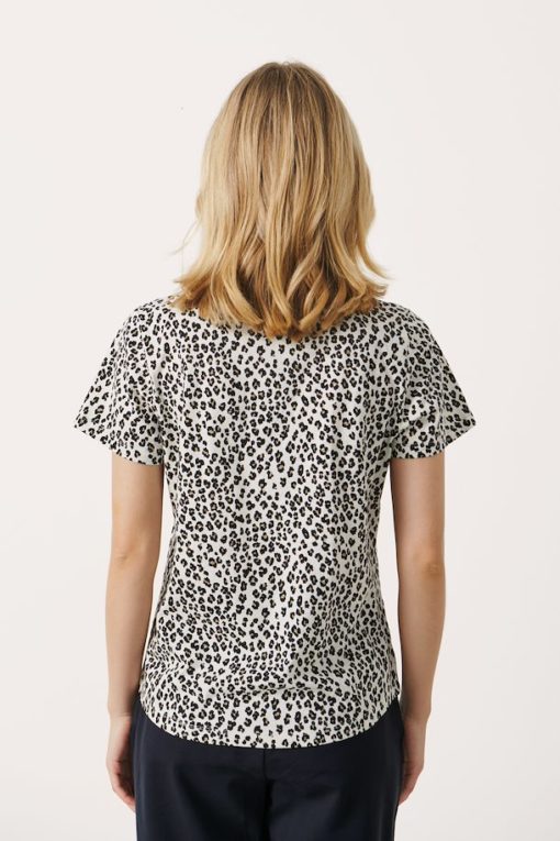 Part Two Gesinas T-Shirt Neutral Leo Print