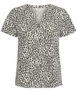 Part Two Gesinas T-Shirt Neutral Leo Print