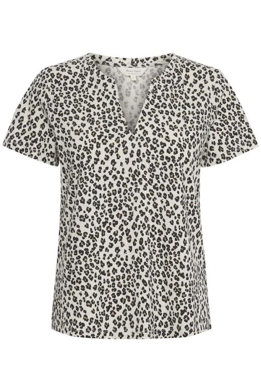 Part Two Gesinas T-Shirt Neutral Leo Print