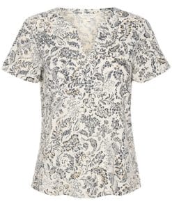 Part Two Gesinas T-Shirt Midnight Navy Botanical W Foil