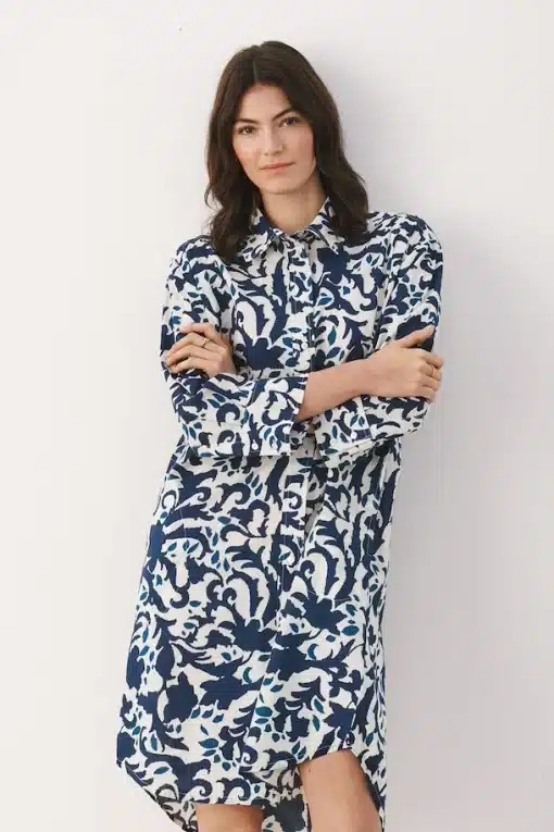 Part Two Brynhild Dress Midnight Navy Ornament