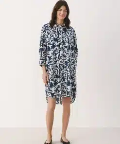Part Two Brynhild Dress Midnight Navy Ornament