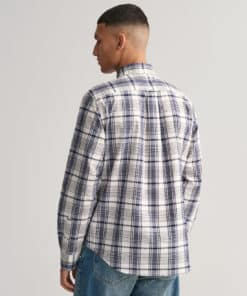 Gant Poplin Check Shirt Eggshell