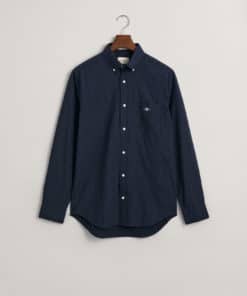 Gant Micro Dot Poplin Shirt Evening Blue
