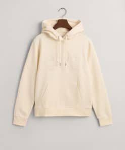 Gant Woman Tonal Archive Shield Sweat Hoodie Linen