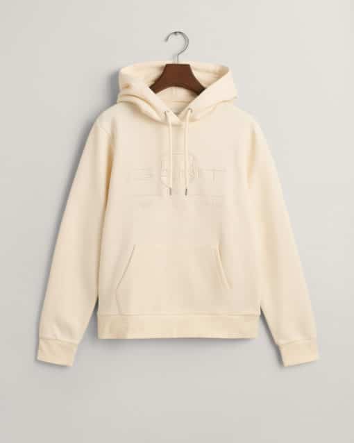Gant Woman Tonal Archive Shield Sweat Hoodie Linen
