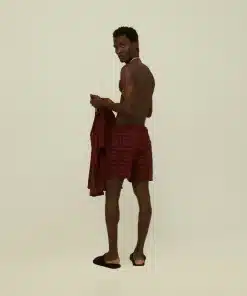 OAS Burgundy Terrace Terry Shorts