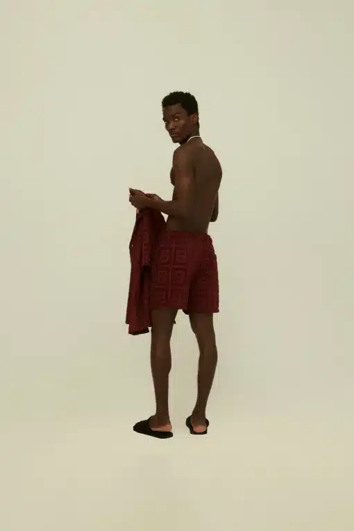 OAS Burgundy Terrace Terry Shorts