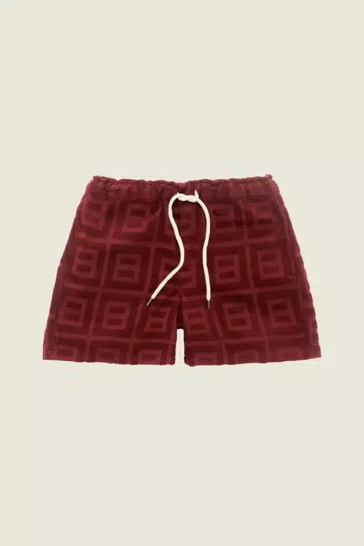 OAS Burgundy Terrace Terry Shorts