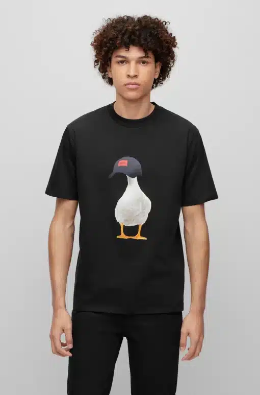 Hugo Ducky T-shirt Black