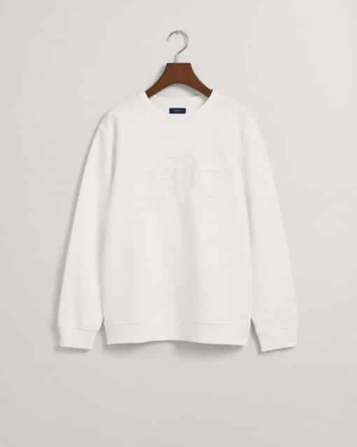 Gant Teens Archive Shield Sweatshirt White