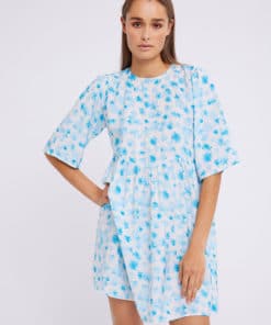 Envii Enibida Short Dress Aqua Flower