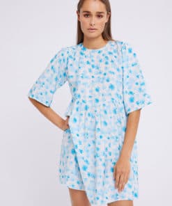 Envii Enibida Short Dress Aqua Flower