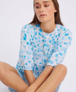 Envii Enibida Short Dress Aqua Flower