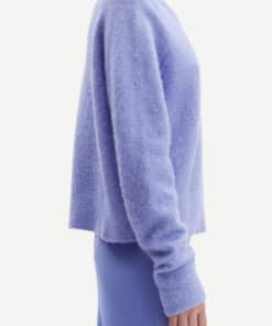 Samsoe & Samsoe Nor O-neck Short Iolite