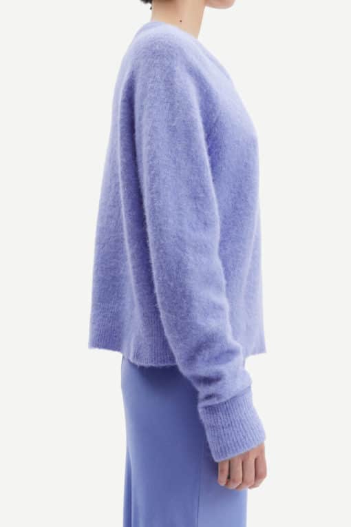 Samsoe & Samsoe Nor O-neck Short Iolite