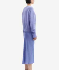 Samsoe & Samsoe Nor O-neck Short Iolite