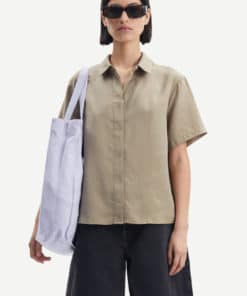 Samsoe & Samsoe Mina SS Shirt Silver Sage