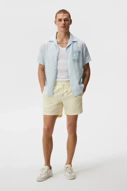 J.Lindeberg Banks Solid Swim Trunks Pear Sorbet