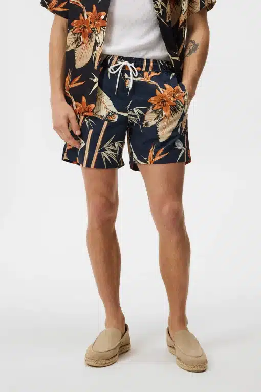 J.Lindeberg Banks Tropical Swim Trunks Navy