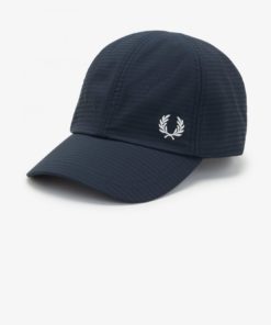 Fred Perry Dual Branded Seersucker Cap Navy