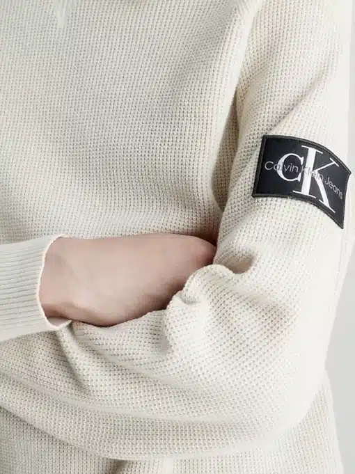 Calvin Klein Core Badge Sweashirt Eggshell