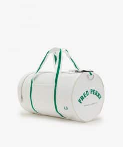 Fred Perry Barrel Bag Snow White/Fred Perry Green