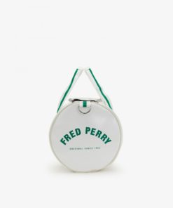 Fred Perry Barrel Bag Snow White/Fred Perry Green