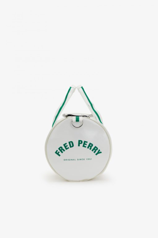 Fred Perry Barrel Bag Snow White/Fred Perry Green