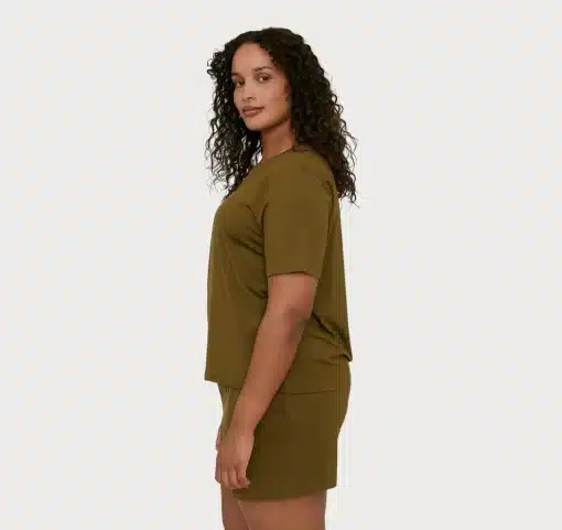 Organic Basics TENCEL™ LYOCELL  Lite Tee Olive