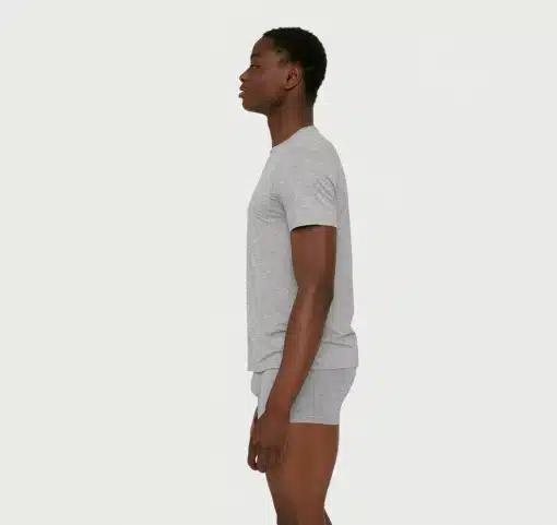 Organic Basics TENCEL™ LYOCELL  Lite Crew Tee Grey Melange