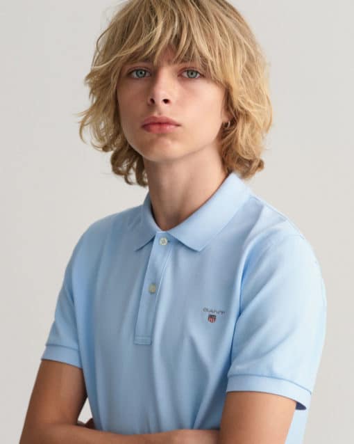 Gant Teens Original Pique Light Blue