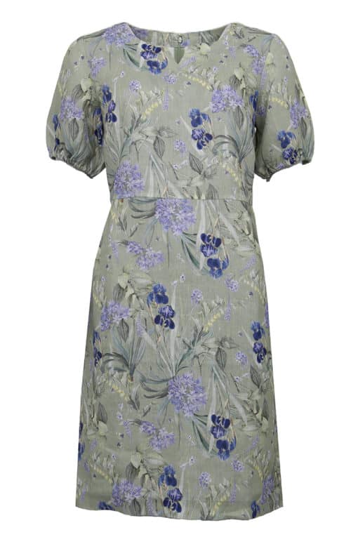 STI Carenna Flower Dress Basil Green