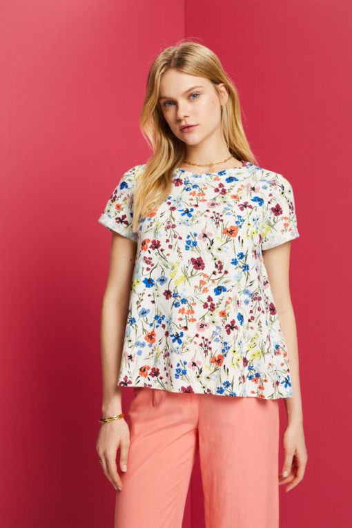 Esprit Flower T-shirt Off White