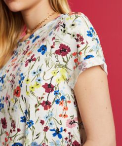 Esprit Flower T-shirt Off White