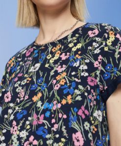 Esprit Flower T-shirt Navy