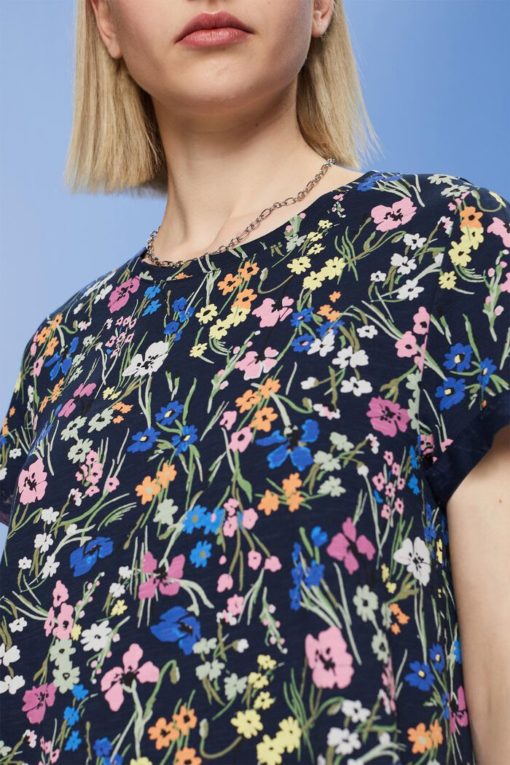 Esprit Flower T-shirt Navy