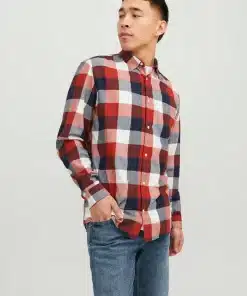 Jack&Jones Buffalo Twill Shirt Cinnabar