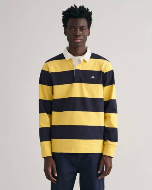 Gant Regular Fit Heavy Rugger Shirt Parchment Yellow