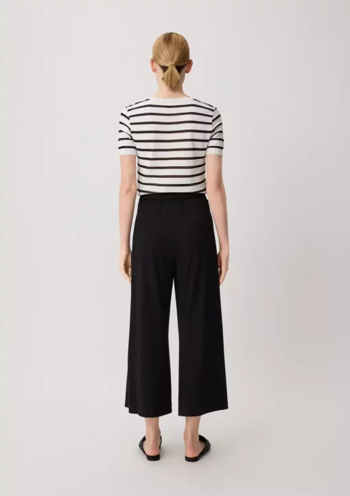 Comma, Ankle Length Trousers Black