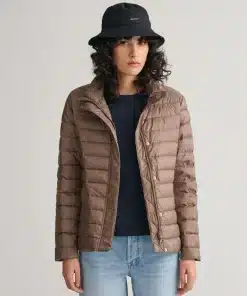 Gant Woman Light Down Jacket Desert Brown