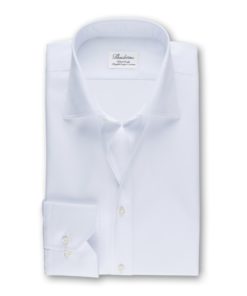 Stenströms White Twill Shirt Fitted Body