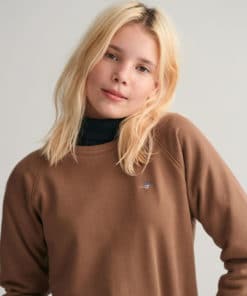 Gant Teens Shield Sweatshirt Cocoa Brown
