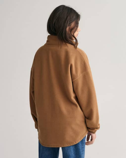 Gant Teen Shield Fleece Jacket Cocoa Brown