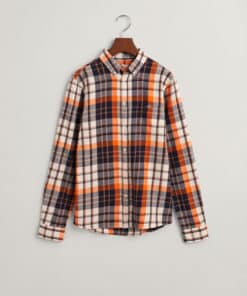 Gant Teen Checked Shield Shirt Cocoa Brown